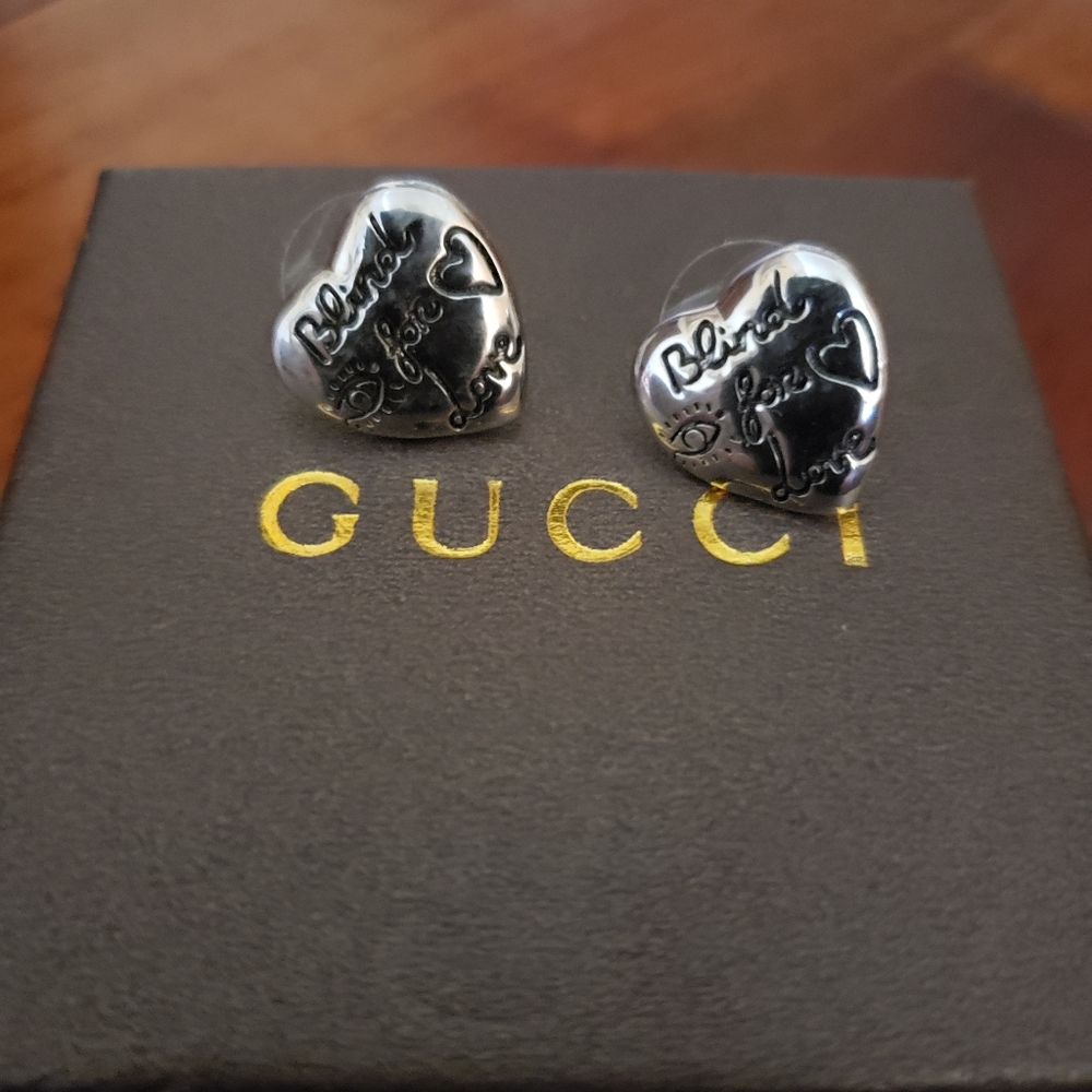 Gucci earrings blind for love